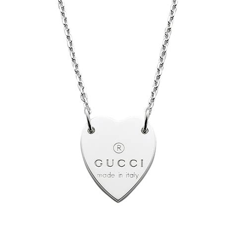 gucci heart necklace goldsmiths|gucci interlocking g heart necklace.